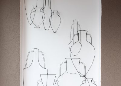 Pamela Merory Dernham, Before Morandi, 2009, wire sculpture