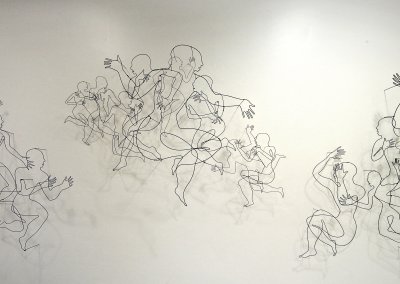 Pamela Merory Dernham, "Finding Common Ground", wire sculpture