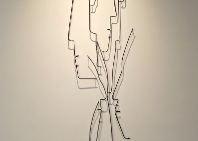 Pamela Merory Dernham, wire sculpture, Vertical Landscape #3