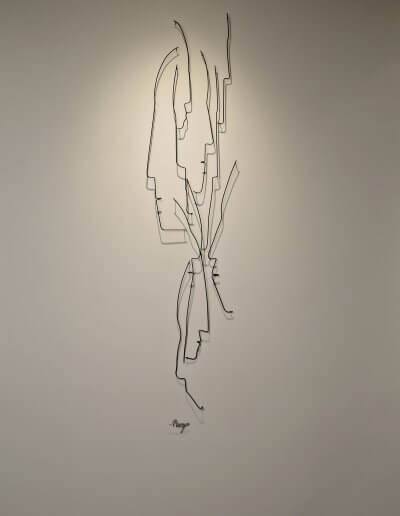 Pamela Merory Dernham, wire sculpture, Vertical Landscape #3, context