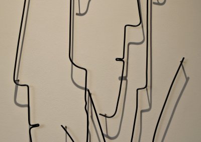 Pamela Merory Dernham, wire sculpture, Vertical Landscape #3, detail