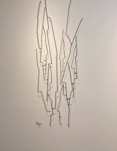 Pamela Merory Durnham, Vertical Landscape #6, wire sculpture